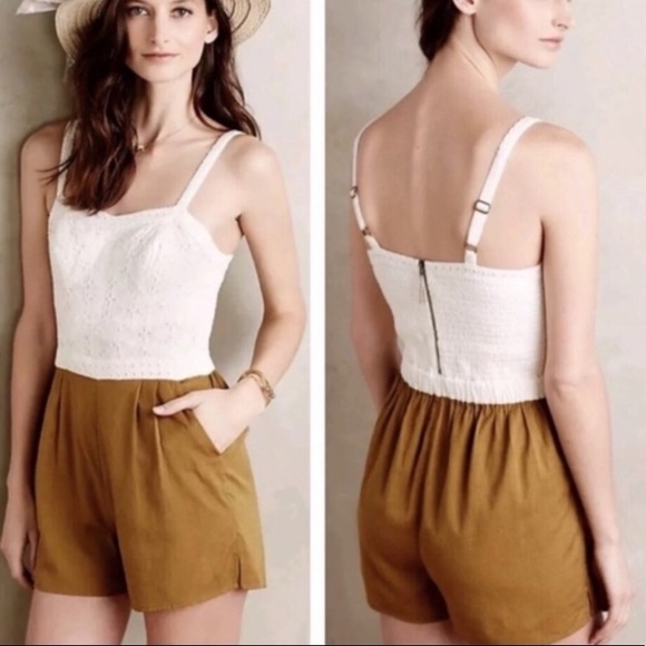 Anthropologie Pants - ANTHRO • mermaid addie eyelet romper